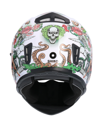Casco Shiro SH-881 Mexican Skull Blanco
