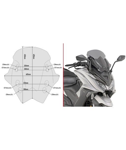 PARABRISAS P KIT KYMCO AK 550 17