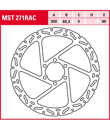 Disco de freno TRW MST 271 RAC