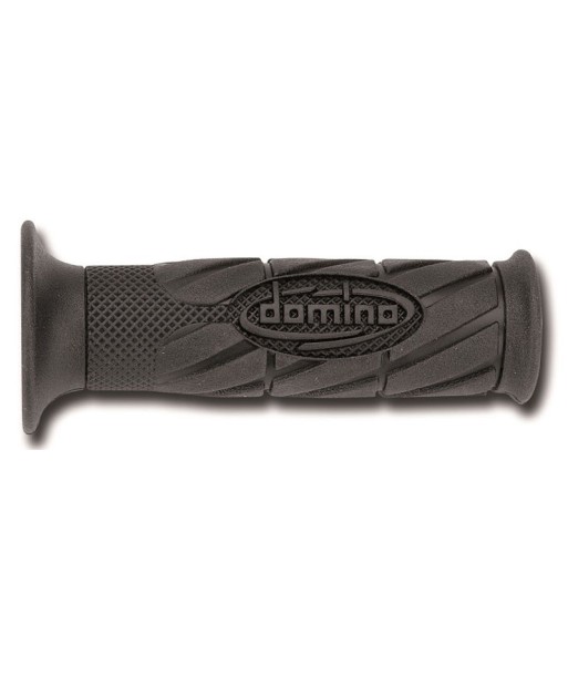 Puños Domino Scooter con Logo Negros abiertos Abiertos D 22 mm L 120 mm
