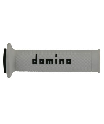 Puños Domino On Road Blanco - Negro Abiertos D 22 mm L 120-125 mm