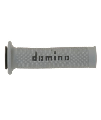 Puños Domino On Road Gris - Negro Abiertos D 22 mm L 120-125 mm