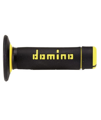 Puños Domino Off Road Negro - Amarillo Cerrados D 22 mm L 118 mm