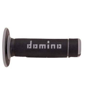 Puños Domino Off Road Negro - Gris Cerrados D 22 mm L 118 mm