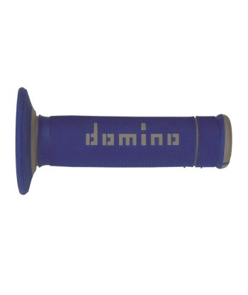Puños Domino Off Road X-Treme Azul - Gris Cerrados D 22 mm L 118 mm