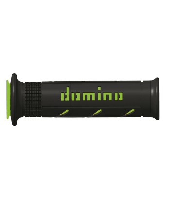 Puños Domino XM2 Super soft Negro - Verde Abiertos D 22 mm L 120-125 mm