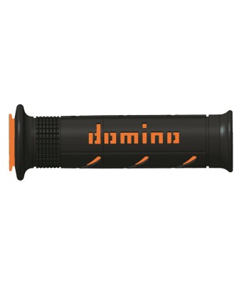 Puños Domino XM2 Super soft Negro - Naranja Abiertos D 22 mm L 120-125 mm