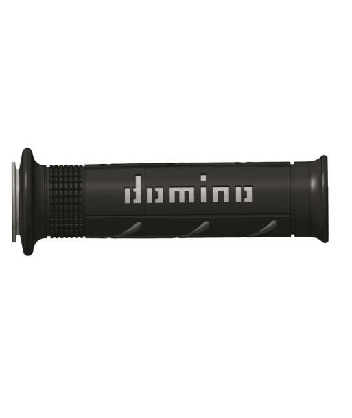 Puños Domino XM2 Super soft Negro - Gris Abiertos D 22 mm L 120-125 mm