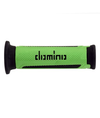Puños Domino Turismo Verde-Negro Abiertos D 22 mm L 120 mm