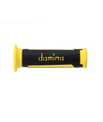 Puños Domino Turismo Antracita-Amarillo Abiertos D 22 mm L 120 mm
