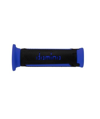 Puños Domino Turismo Antracita-Azul Abiertos D 22 mm L 120 mm