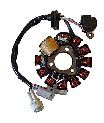 Stator SGR Trifase 11 Polos con pick-up 2 cables (Motor Yamaha 125 4T)