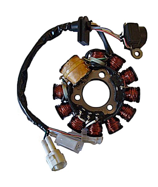 Stator SGR Trifase 11 Polos con pick-up 2 cables (Motor Yamaha 125 4T)