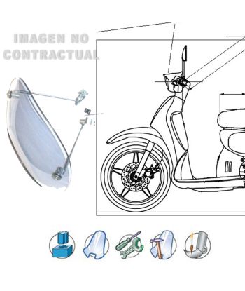 Anclajes completos Kymco Yagger 125