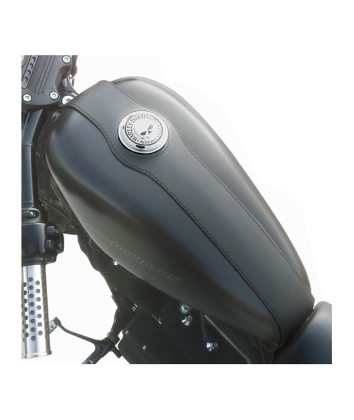 Cubredepósito piel negra - Black leather tank cover
